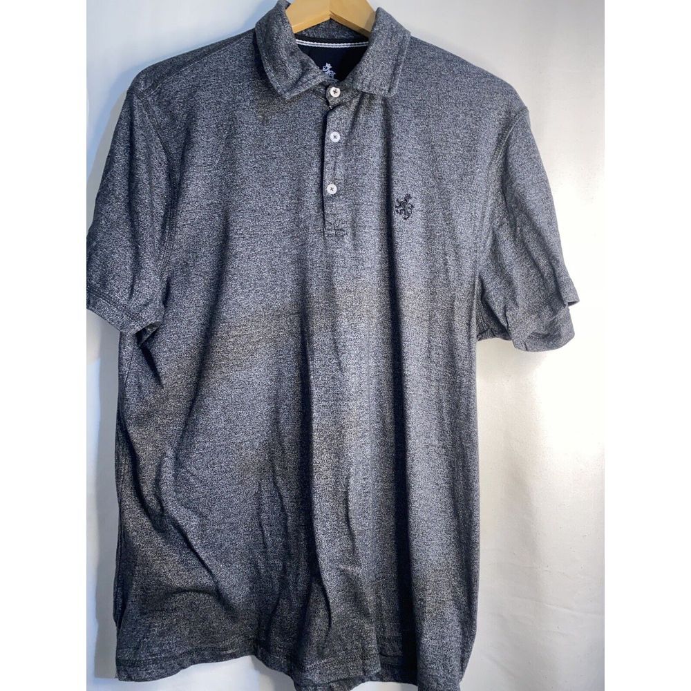 Rugby University Men's Polo Shirt Size XL Black Logo Soft Comfortable‎